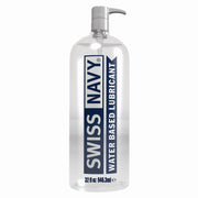 Swiss Navy Water-Based Personal Lubricant 946ml bottle with locking pump