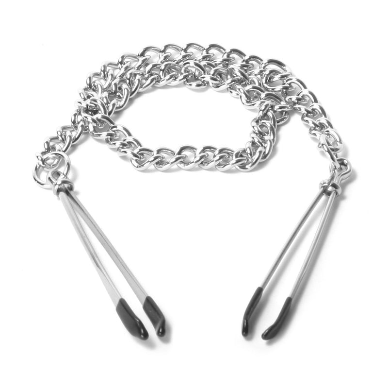 Master Series Reign Tweezer Style Nipple Vice Silver