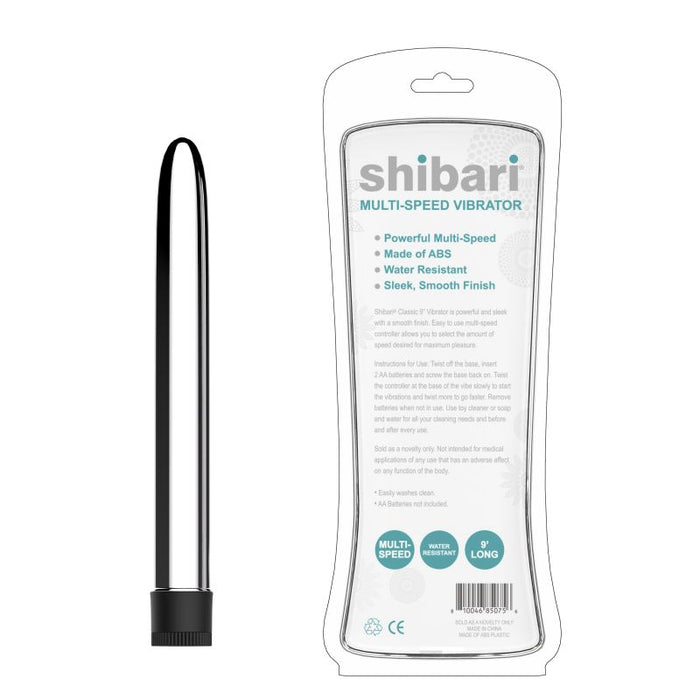 Shibari Multi-Speed Vibrator 9in Silver