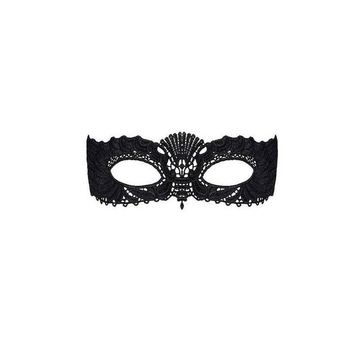 Obsessive Lingerie Lace Mask, Black, One Size