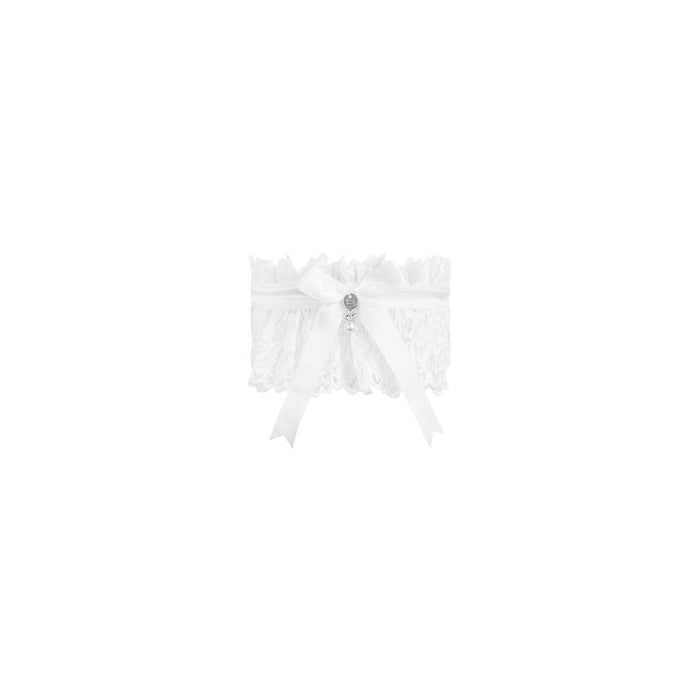 Amor Blanco Garter, White, One Size - Obsessive Lingerie
