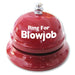 Ring for Blowjob Table Bell, Red - Novelty