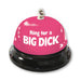 Ring for a Big Dick Table Bell, Pink - Novelty