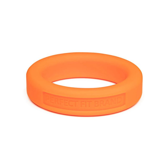 Perfect Fit Classic Silicone Medium Stretch Penis Ring, 36mm, Orange