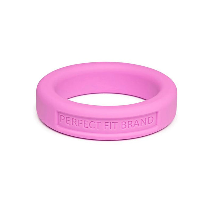 Perfect Fit Classic Silicone Medium Stretch Penis Ring, 36mm, Pink