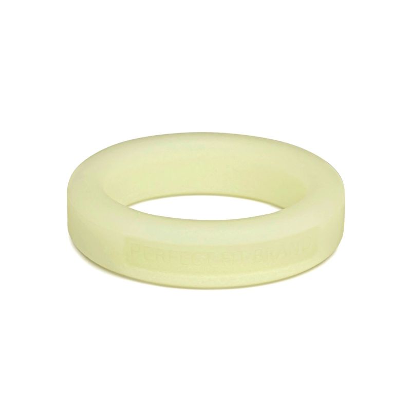 Perfect Fit Classic Silicone Medium Stretch Penis Ring, 36mm, Glow In The Dark