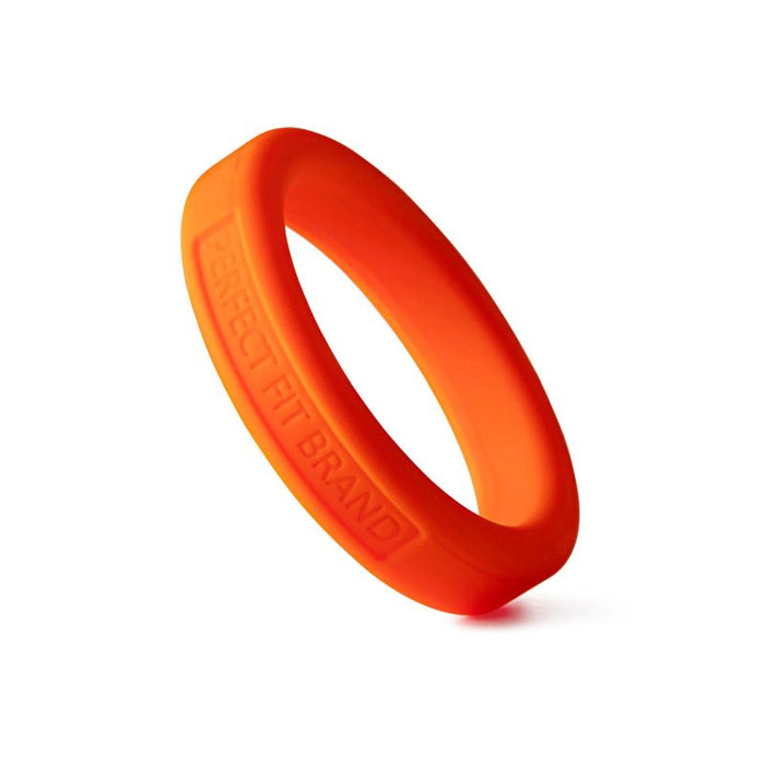 Perfect Fit Classic Silicone Medium Stretch Penis Ring, 44mm, Orange