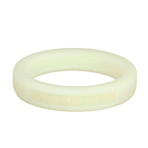 Perfect Fit Classic Silicone Medium Stretch Penis Ring, 44mm, Glow In The Dark