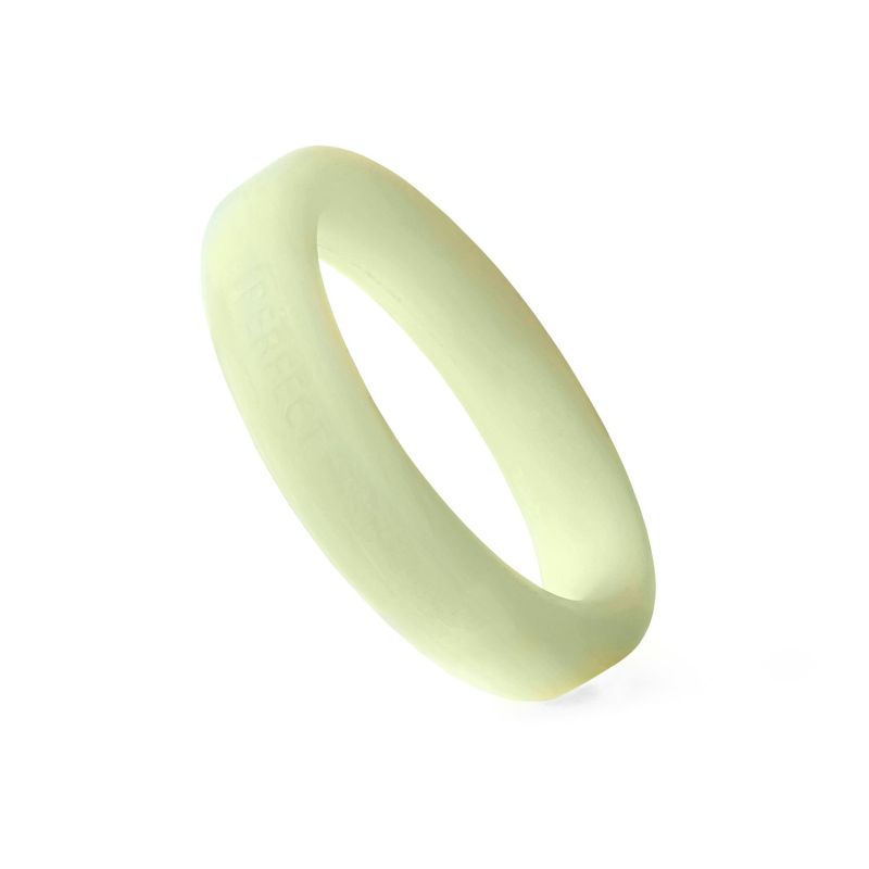 Perfect Fit Classic Silicone Medium Stretch Penis Ring, 44mm, Glow In The Dark