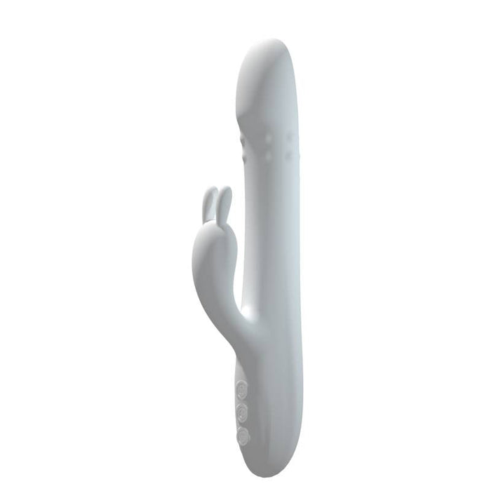 Rabbit Pro Thrusting Vibrator White - Drywell