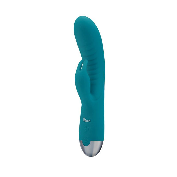 Viben Alluring Come Hither Rabbit Vibe, Aqua Blue