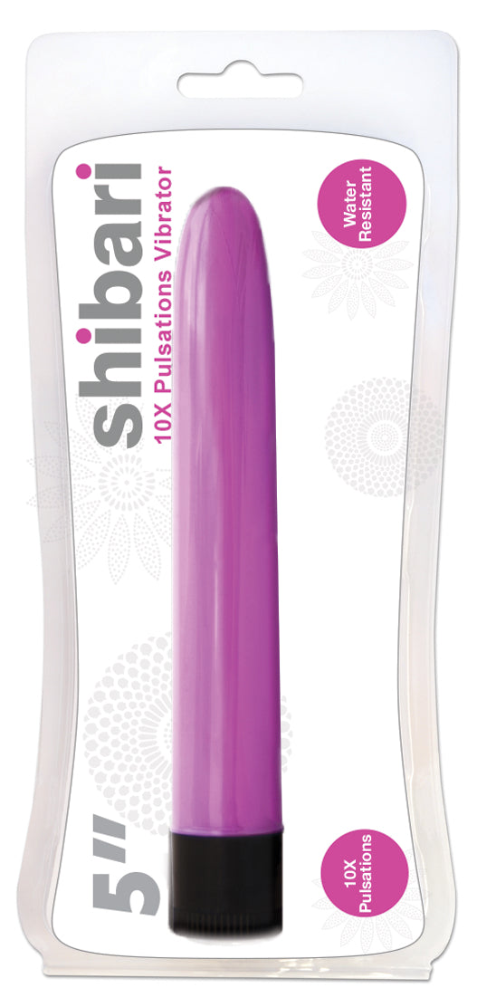 Shibari 10X Pulsations Vibrator, 5", Pink