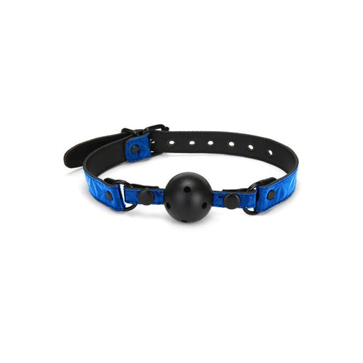 Products Whip Smart Diamond Deluxe Ball Gag Blue
