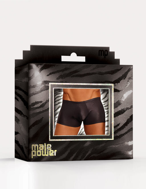 Male Power Micro G-String V, S/M, L/XL, Black