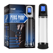 Luxury USB LCD Auto-Pump Penis Pump, Clear