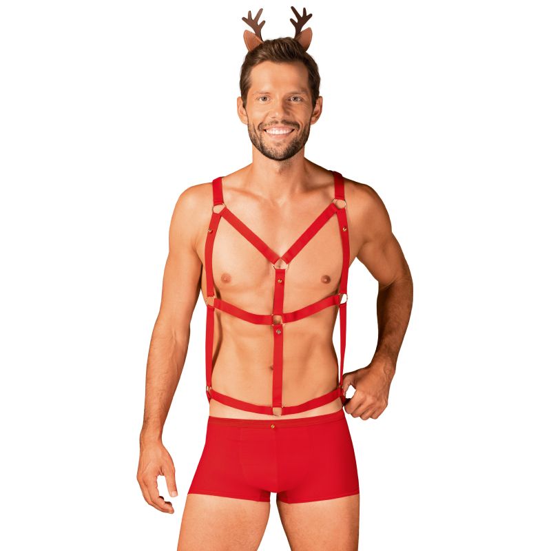 Mr. Reindy 3 Pc Set L/XL - Obsessive Lingerie
