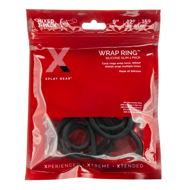 PerfectFit Xplay 3 Pack Silicone Thin Wrap Ring