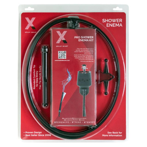 PerfectFit XPlay Pro Shower Douche/Enema Kit, Black