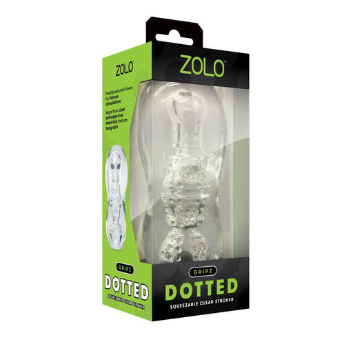 Zolo Gripz Dotted Strokers, Clear