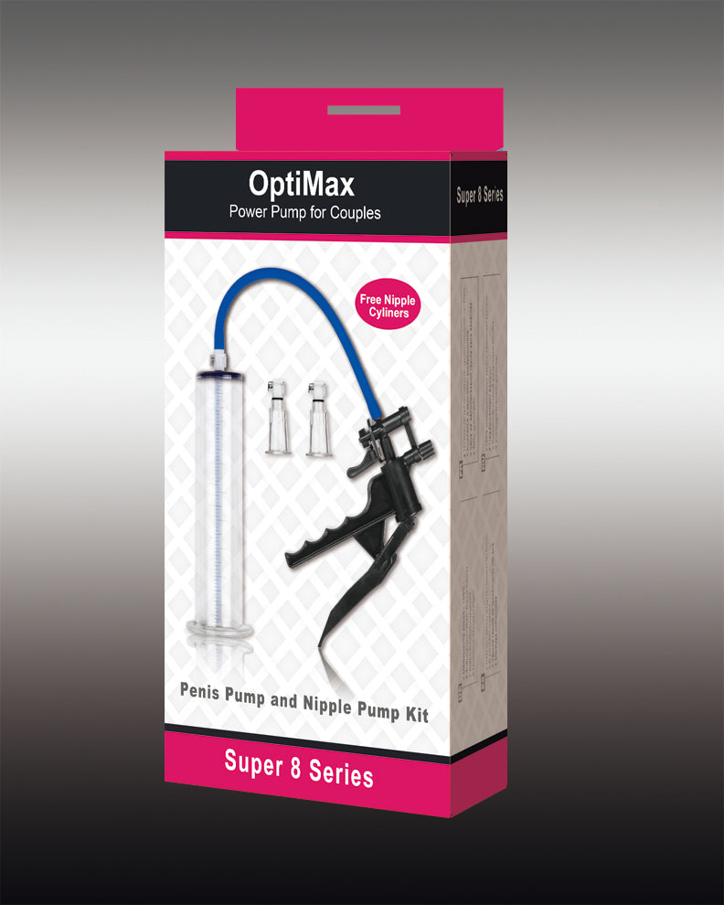LuvPump OptiMax Nipple, Clit & Penis Pump Kit, Clear